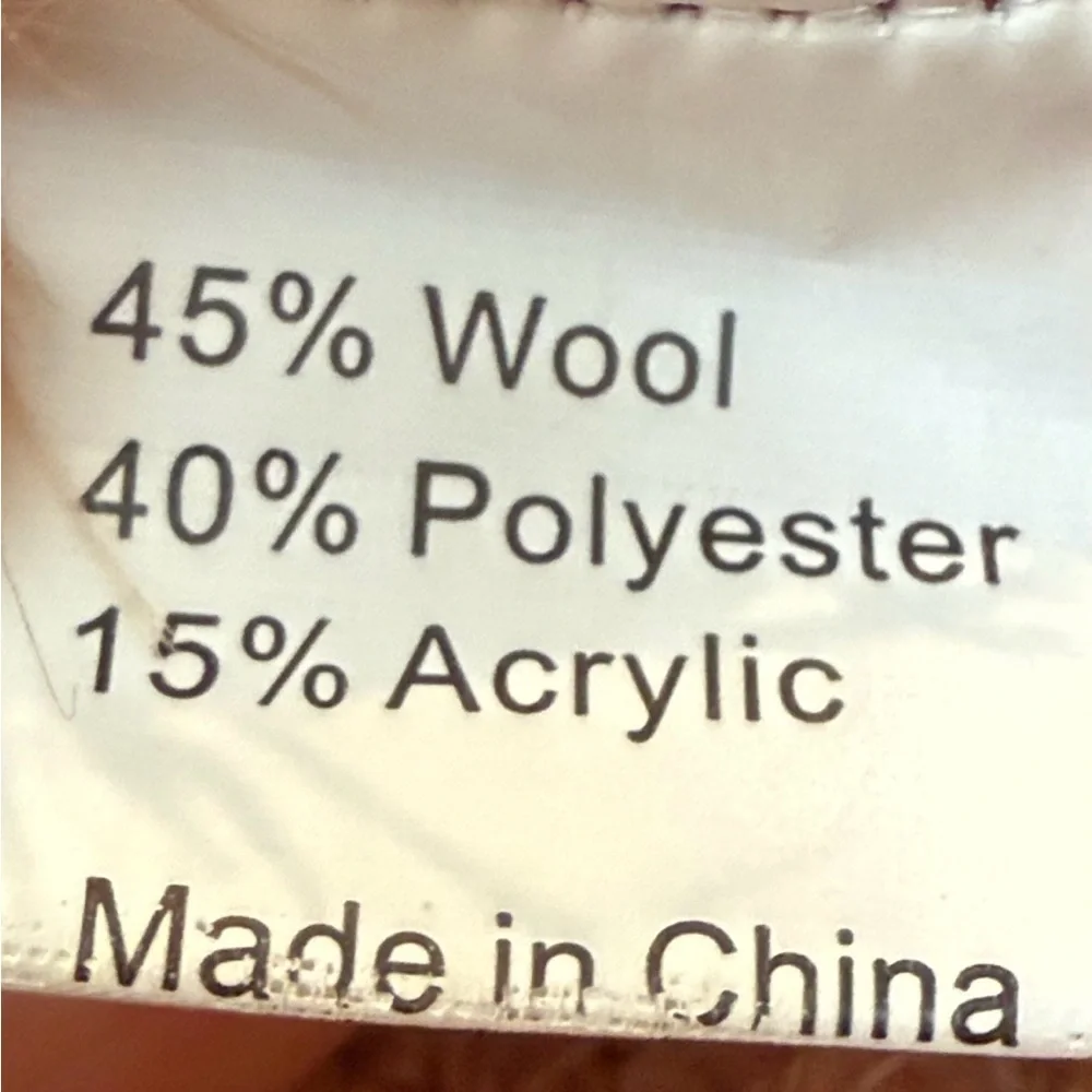 JOHN FASHION Fuzzy Eyelash Wool Blend Cardigan – Burnt Orange – Size M - Picture 5 of 5